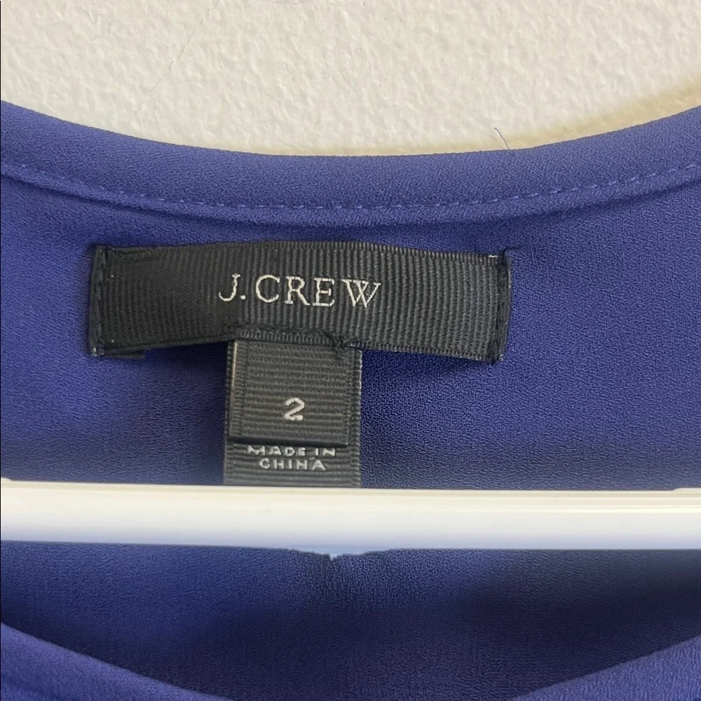 J. Crew Deep Blue Sleeveless Top